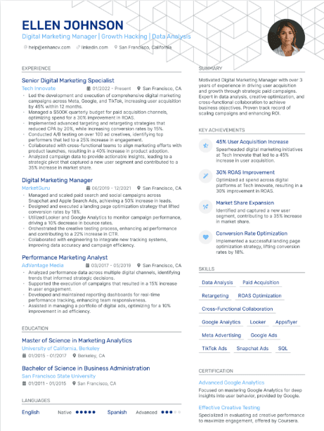 ATS resume template